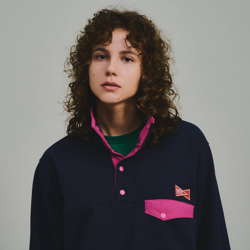 SNAP SWEAT SHIRT（スナップスウェットシャツ）｜VOTE MAKE NEW CLOTHES（ボートメイクニュークローズ）OFFICIAL ONLINE STORE
